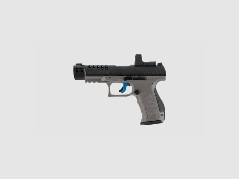 Walther Q5 Match Combo 5" SET 4.5 mm (.177) Diabolo, CO₂, < 3.0 J, Tungsten Grey