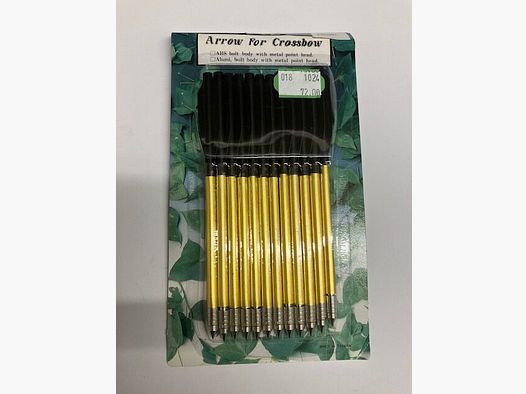 Flèche Arrow pour arbalète, 12 flèches en aluminium pour arbalète
