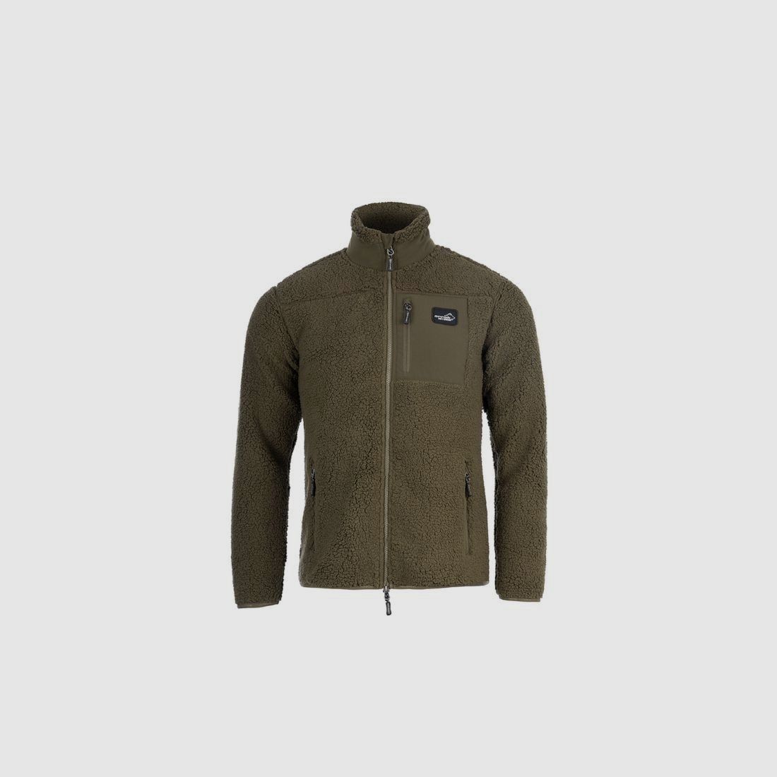 Arrak Sherpa Fleecejacke Herren Olivgrün - 2XL