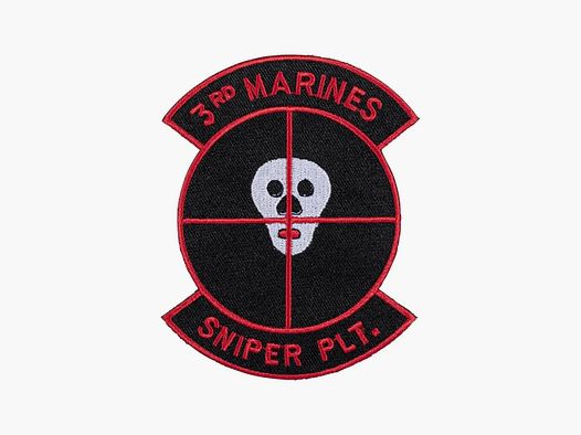 Unbekannt ASMC Abzeichen US Textil 3rd Marines Sniper Plt.