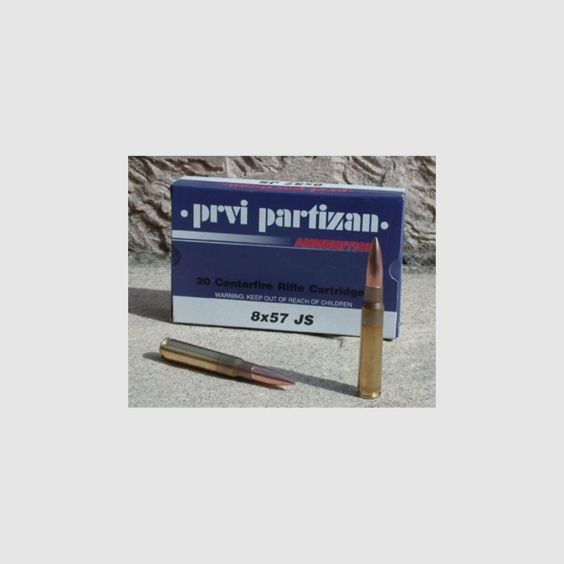 Partizan Patronen Kal. 8×57 JS 198-Grs FMJ x20