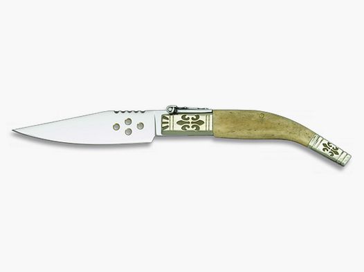 Spanisches Navaja Taschenmesser Alpaca 9cm Knochen Geschenk-Box