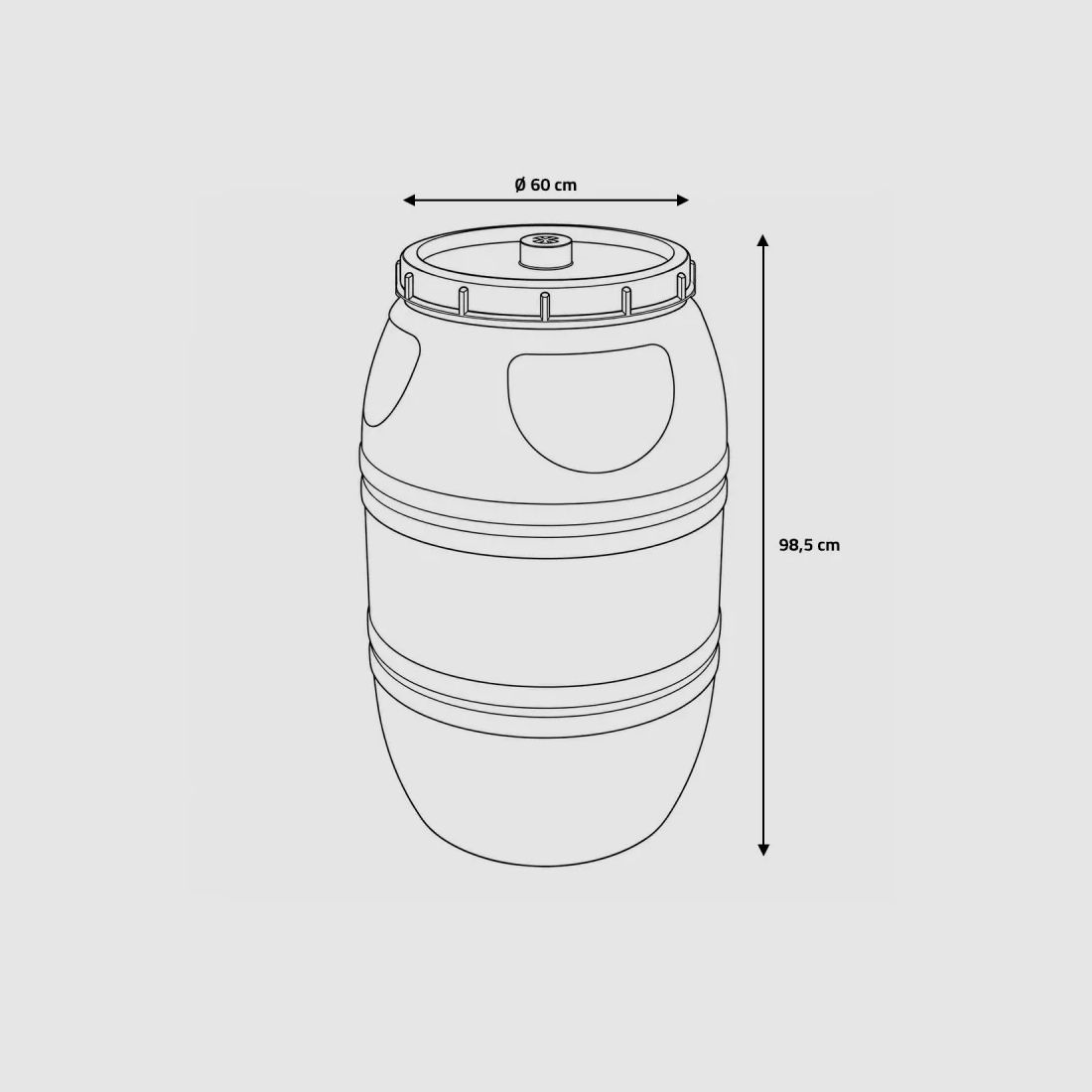 GAUN 220 L Tank for high-capacity feeder, image 3 of 6