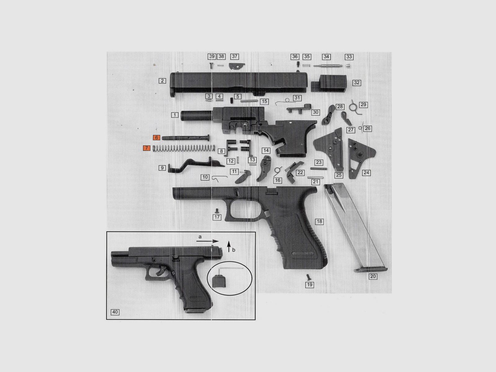 Ersatzteile Kit Bruni Gap 8 mm