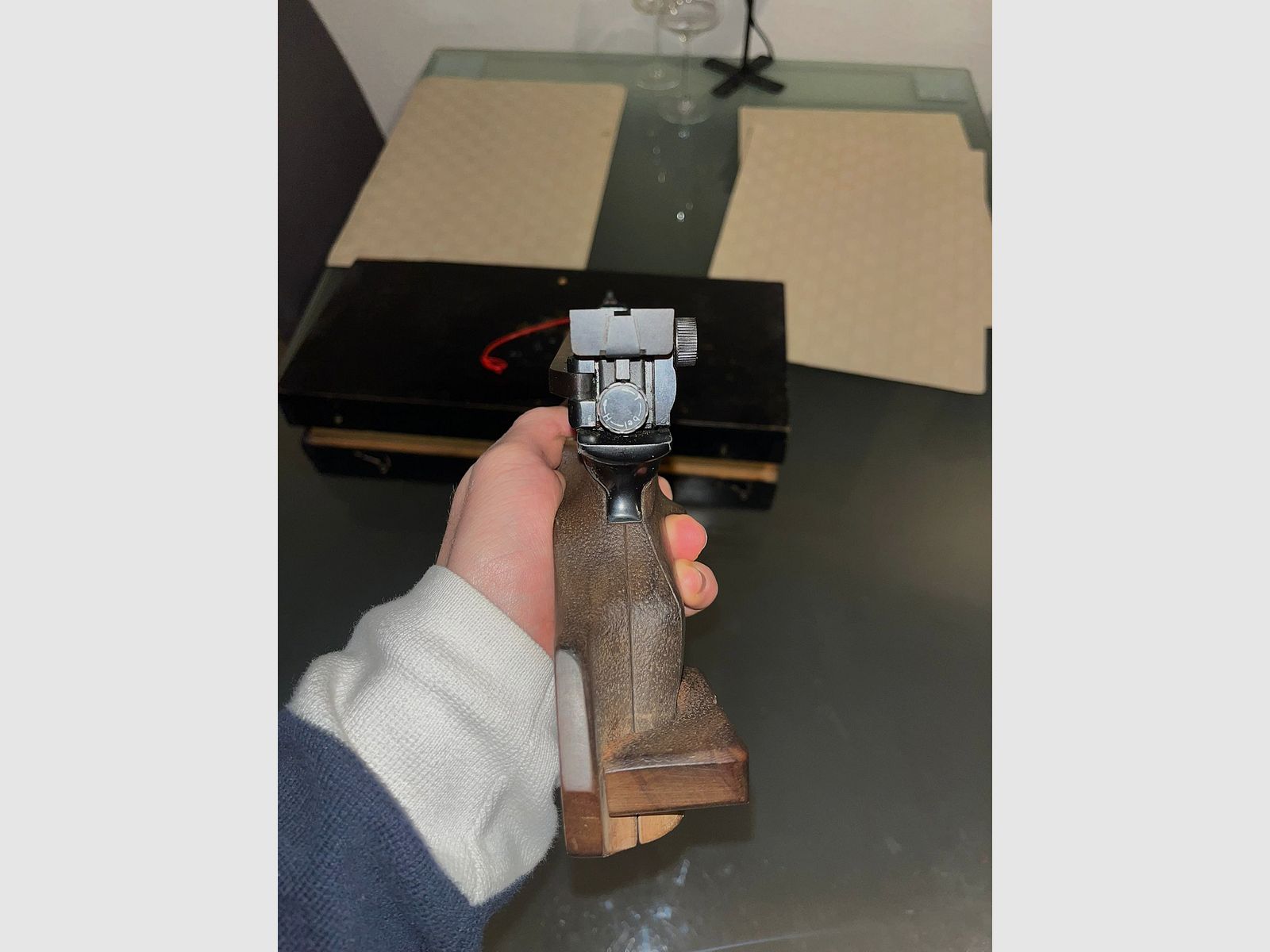 Feinwerkbau Mod. 65 4,5/.177, Federdruck / Seitenspanner