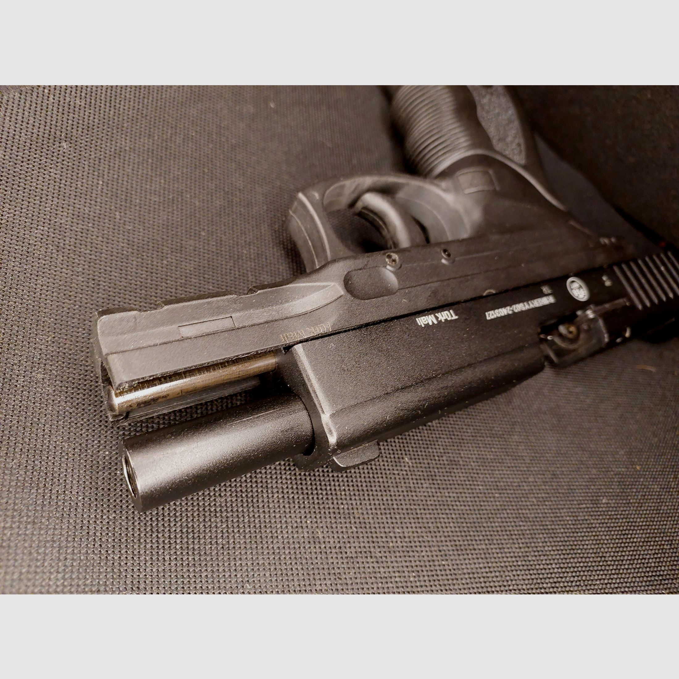 Retay PT-23 Pistole 9mm P.A.K. brüniert (PTB 1077) PT 23 wie neu!