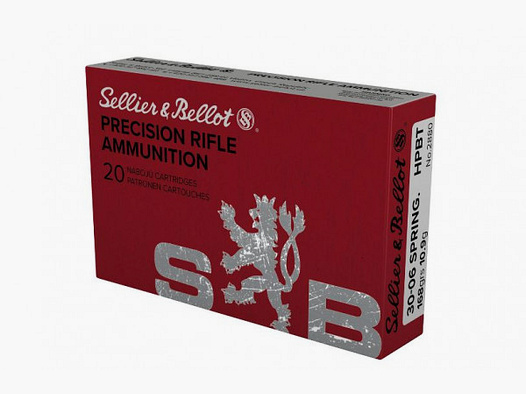 SELLIER & BELLOT 30-06SPR. 168GRS MATCH BULLETS HPBT - 20 ROUNDS
