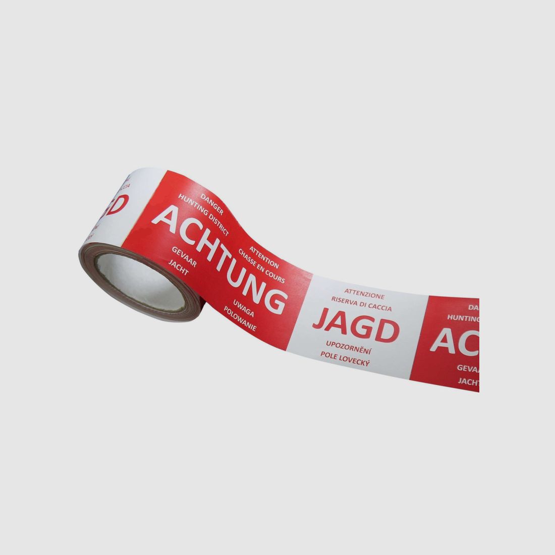 Absperrband ''Achtung Jagd'' - 7,5cm x 100m