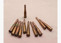 ex Blocco Orientale / cartucce per fucile sconosciute 8mm Kropatschek