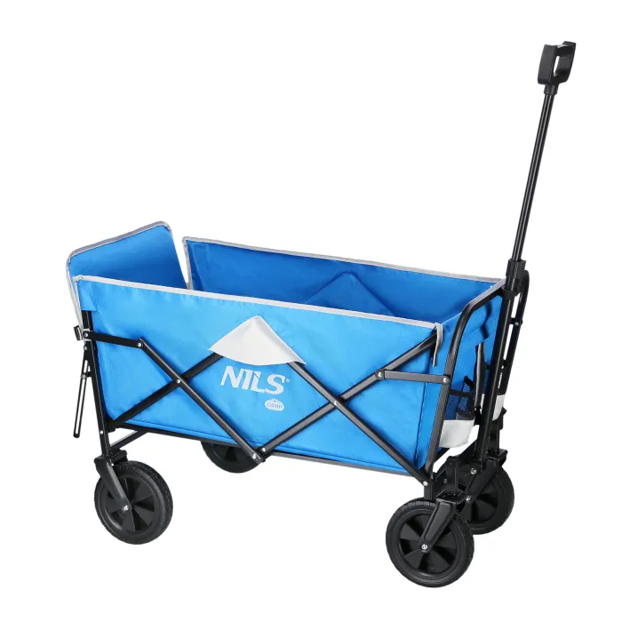 NC1606 Handwagen Grijs-Blauw 125L Nils Camp