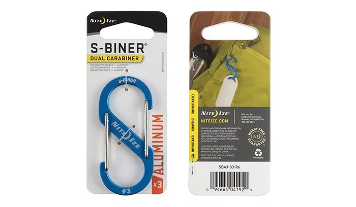 Nite Ize S-Biner mosquetón doble de aluminio #3 – Azul – SBA3-03-R6, imagen 2 de 2