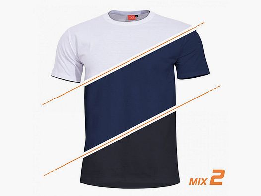 T-Shirt ORPHEUS 3-er Pack Black/Navy/White