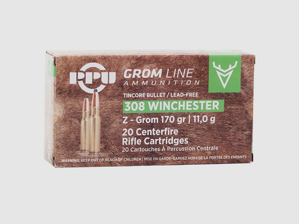 Prvi-Partizan .308Win. Z-Grom 11,0g/170gr Büchsenpatronen Bleifrei