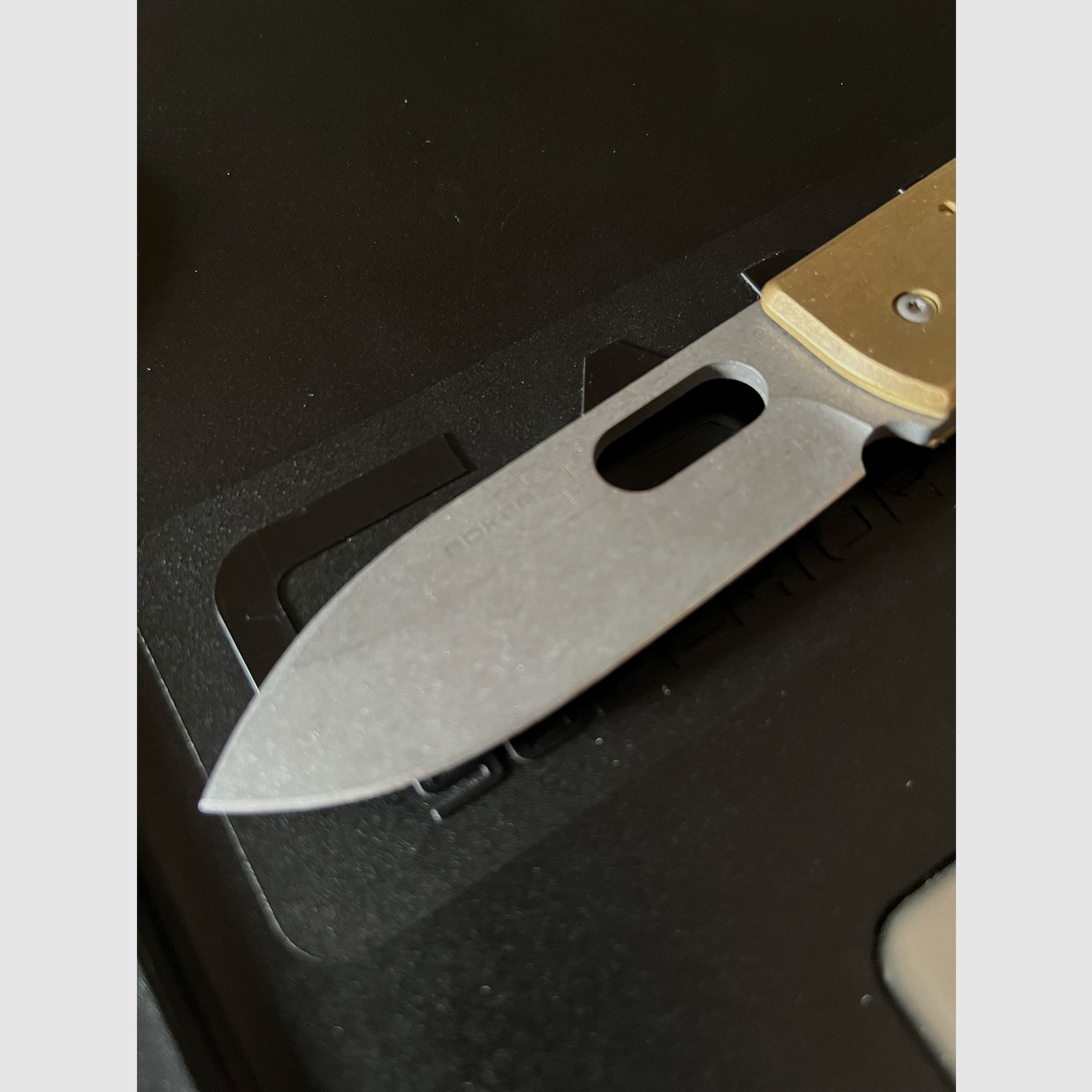 Böker Plus Lancer Brass – S35VN – Serge Panchenko Design (Discontinued)