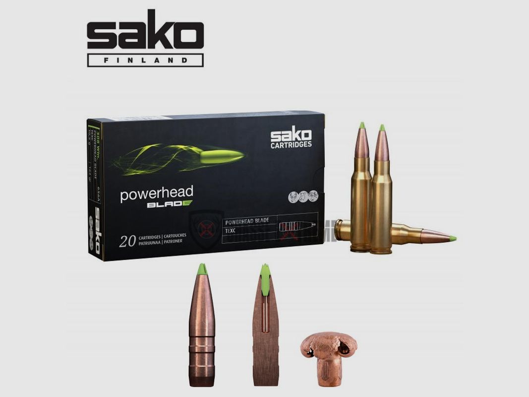 20 Munitions SAKO Powerhead Blade cal 9,3x62 230 Gr