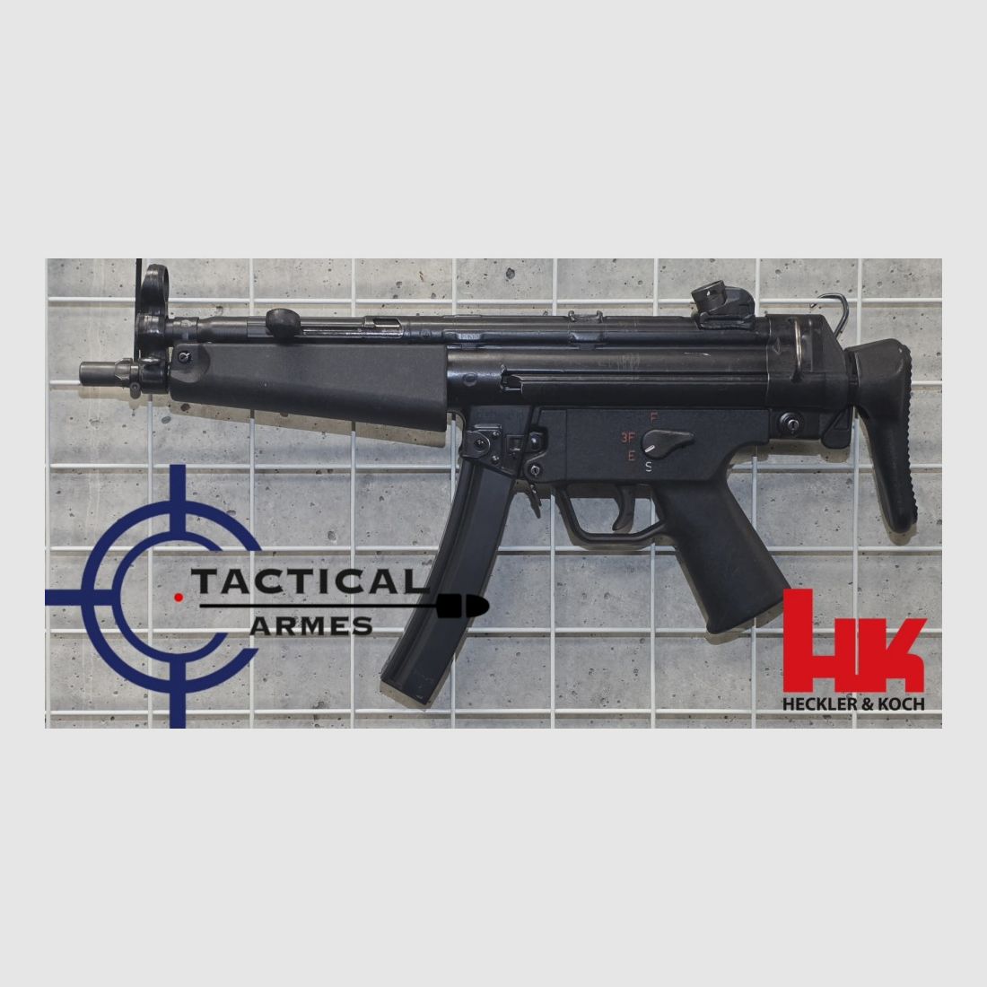 Heckler & Koch, MP5 (S-E-3F-F), Kal. 9mm Para, Automatisch (Ex-Polizei)