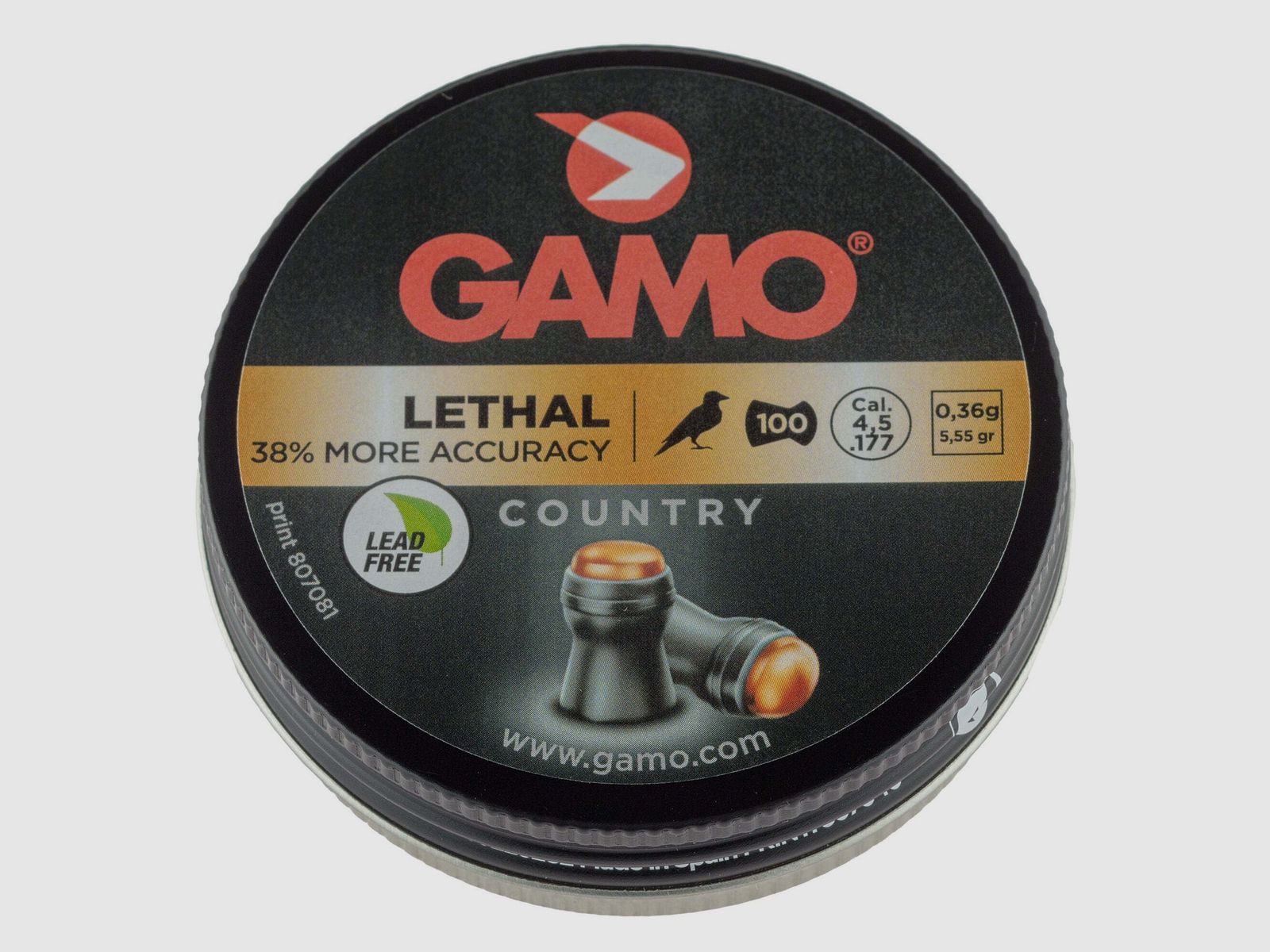 PLOMBS A JUPE GAMO LETHAL 4.5mm, image 1 sur 4
