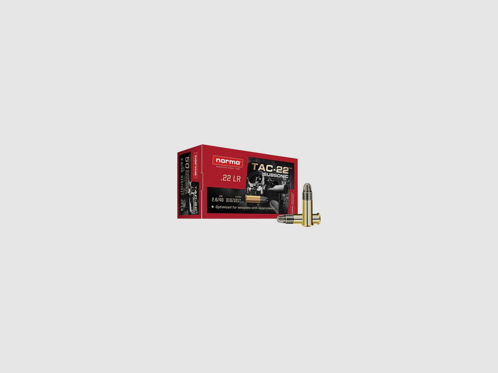 AM.KUL. 22LR NORMA TAC-22 SUBSONIC 2.6g/40gr (1op50szt.)