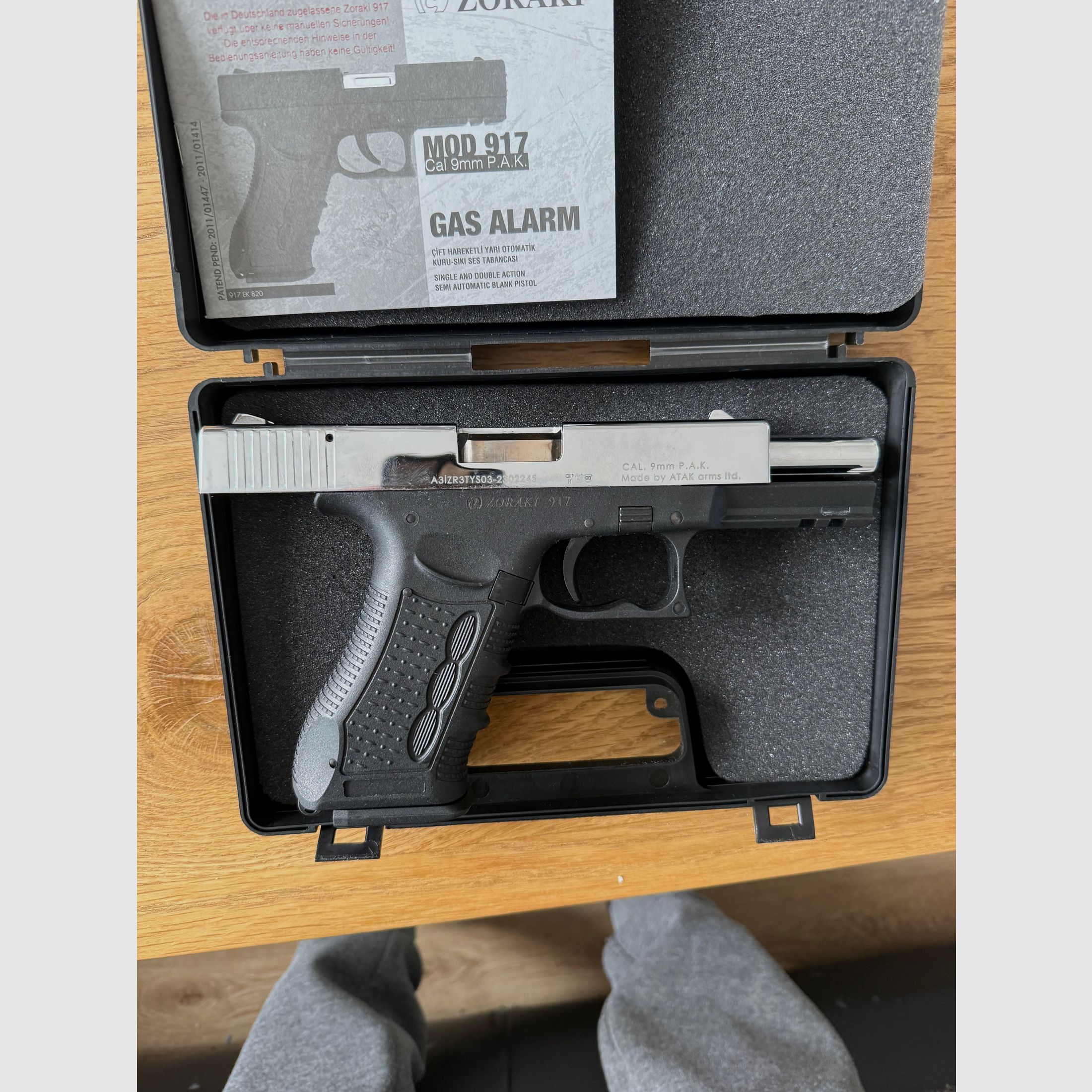 Zoraki 917 Crom/ negro 9mm P.A.K