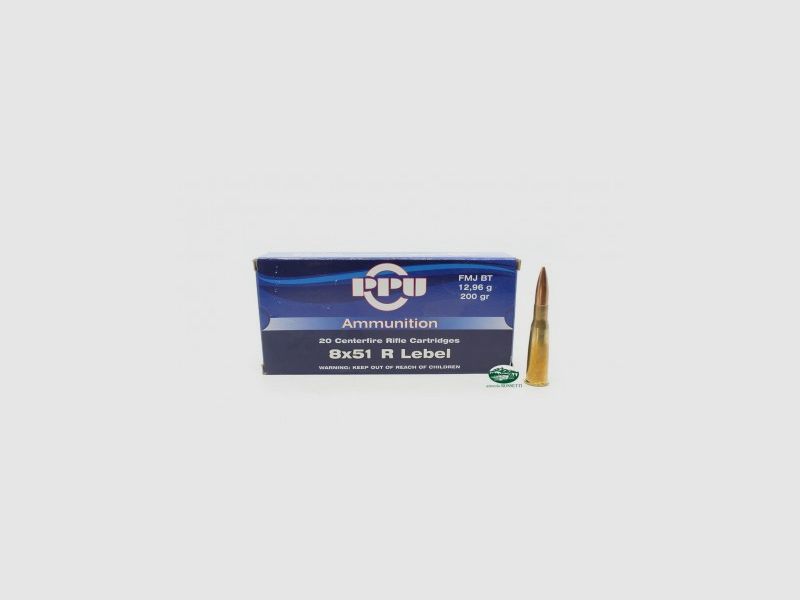 PPU PRVI PARTIZAN Munition Kal. 8x50 R Lebel 200gr FMJBT