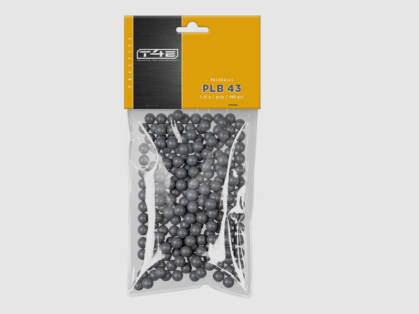 T4E .43 plastic balls - 1.15g/100pcs/gray
