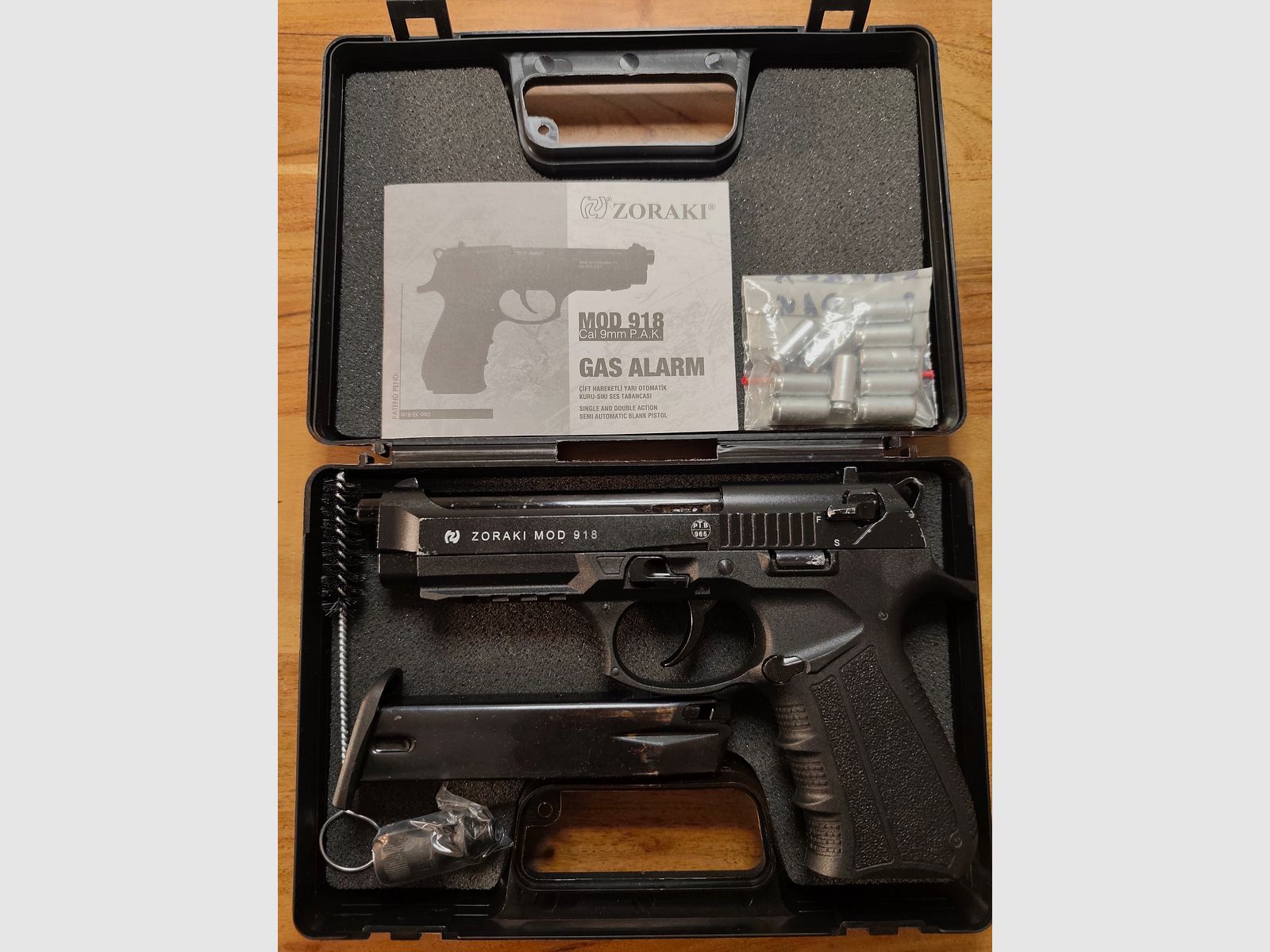 Zoraki 918 Kaliber 9mm P.AK. PTB 965 OVP + Munition