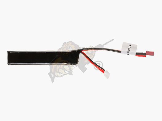 LiPo 11.1V 1100mAh 20C Stock Tube Type T-Plug
