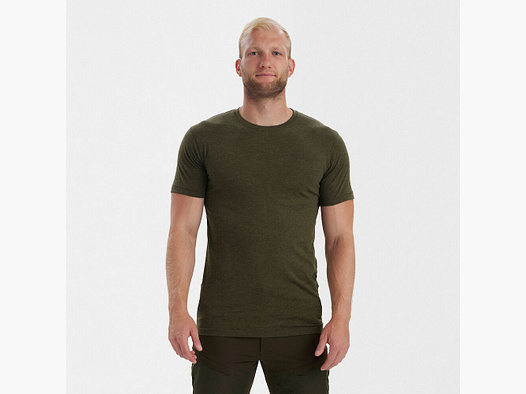 Basic T-Shirt im 2er-Pack - Adventure Green Melange
                    –                 Größe: L