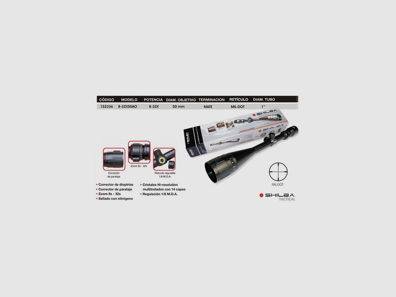SHILBA 8-32X50 TACTICAL, Bild 2 von 3