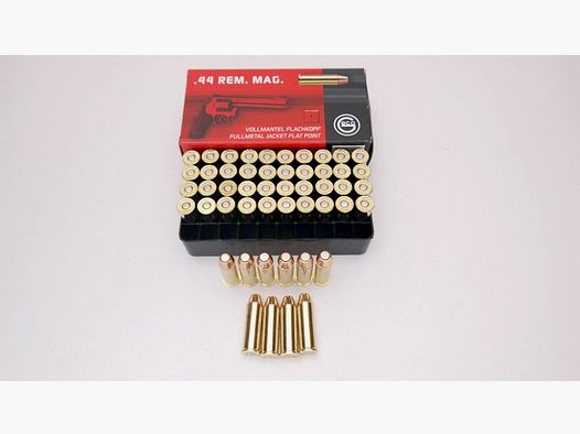 Geco 500x .44 Rem Magnum 230gr. 14,9gramm Vollmantel Flachkopf im 50er Pack
