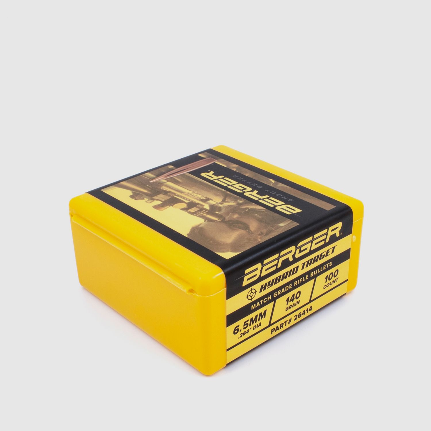 Berger Geschoss 6,5mm/.264 Hybrid Target 140GR 500 Stück
