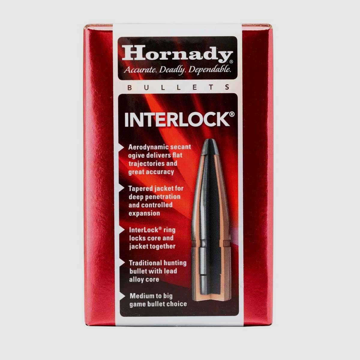 Hornady Geschosse .30/.308 – 165gr Interlock BTSP – 100er Pkg