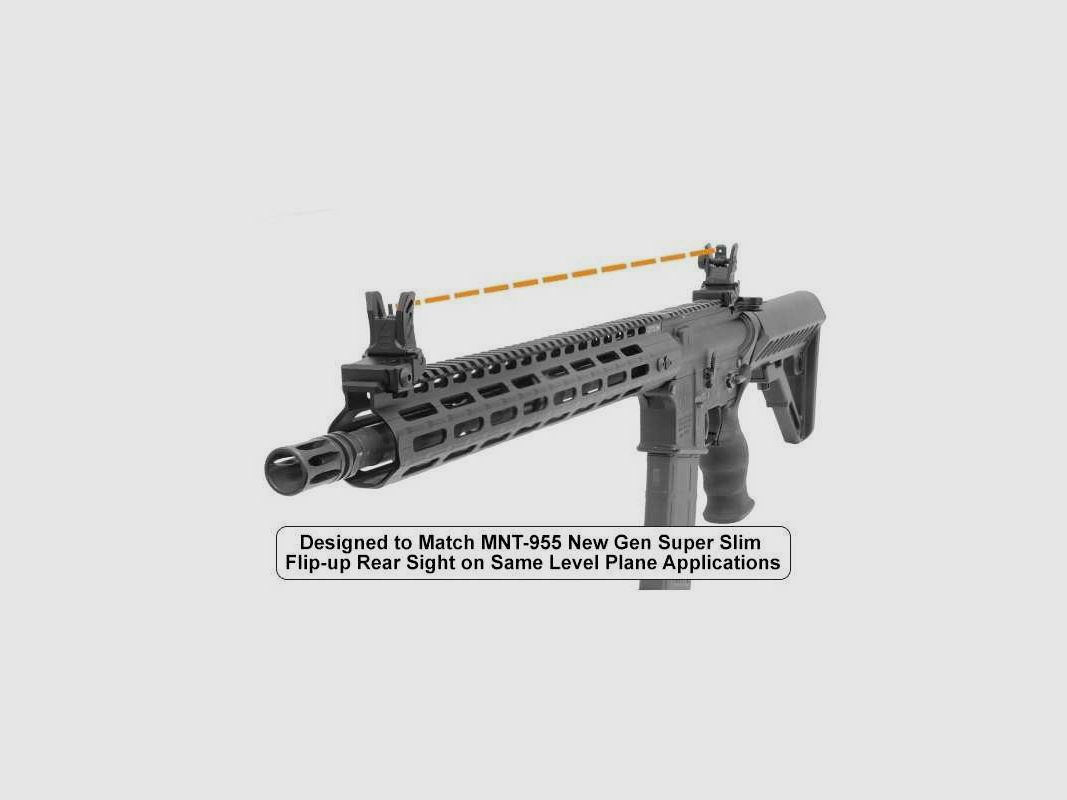 AR15 - Guidon avant Flip Up Low Profile - Picatinny, image 4 sur 4