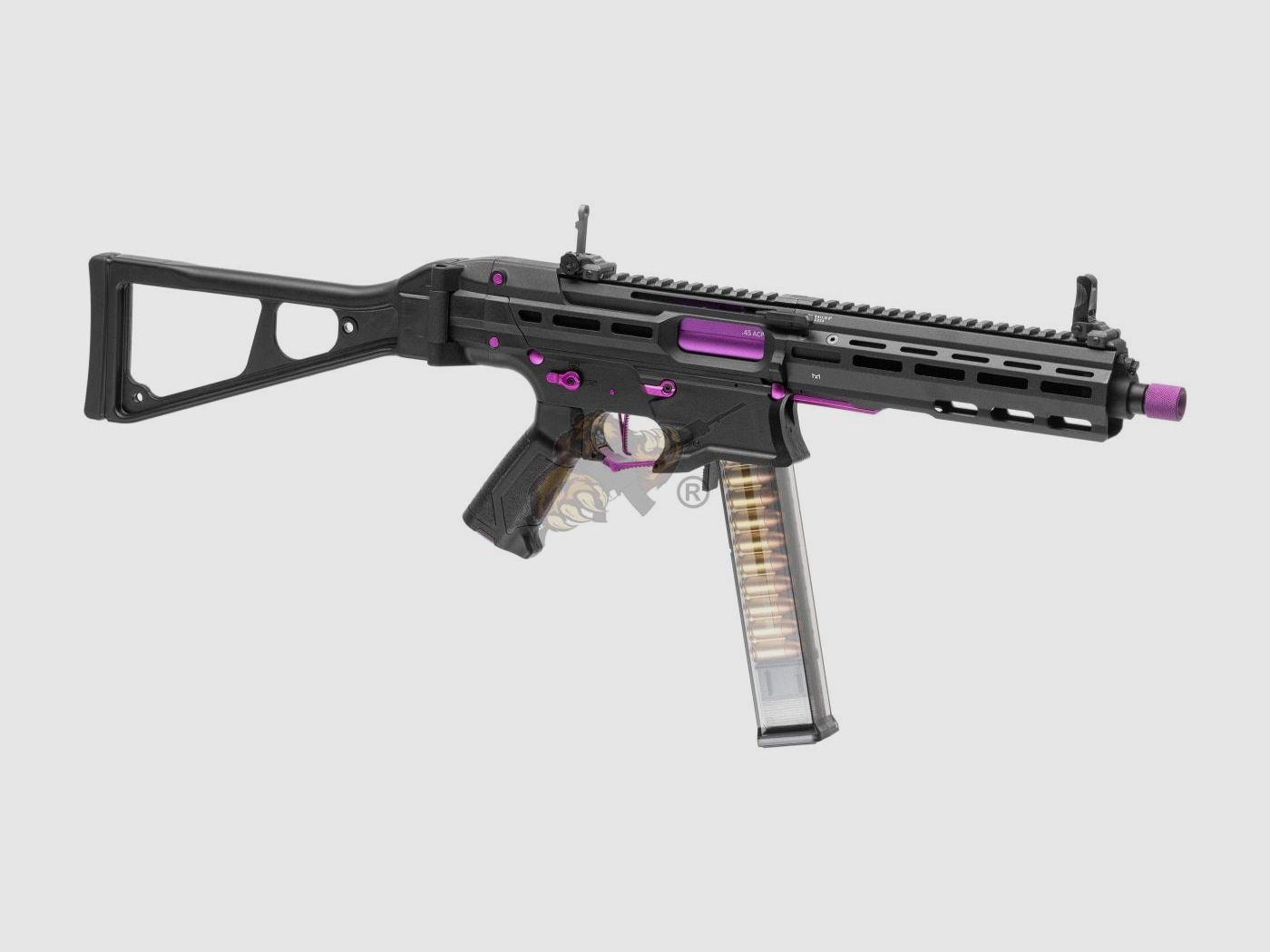 G&G PCC45 G2 mit ETU in Schwarz/Lila Airsoft - max 0,5