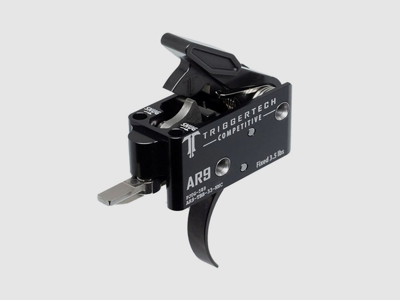 TRIGGERTECH AR9 – Déclencheur Compétitif Courbé Noir, image 2 sur 4
