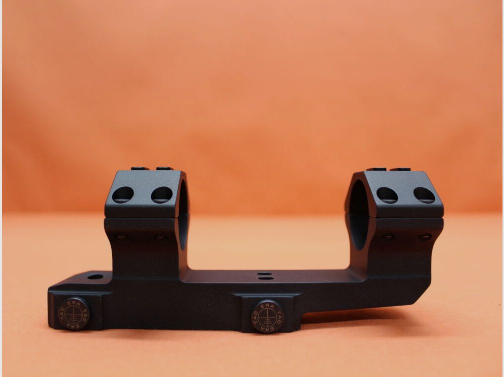 Recknagel Era-Tac Blockmontage 30mm (T5023-0022) mit Mutter, Alu schwarz, 2'' verlängert für Picatinnyprofil