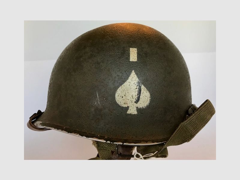 Original steel helmet US M1 Parachute Regiment from WW2