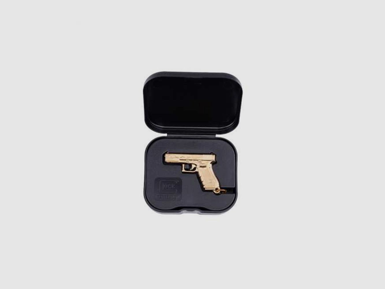 Glock – Schlüsselanhänger / Mod. Pistole Gen4 / vergoldet