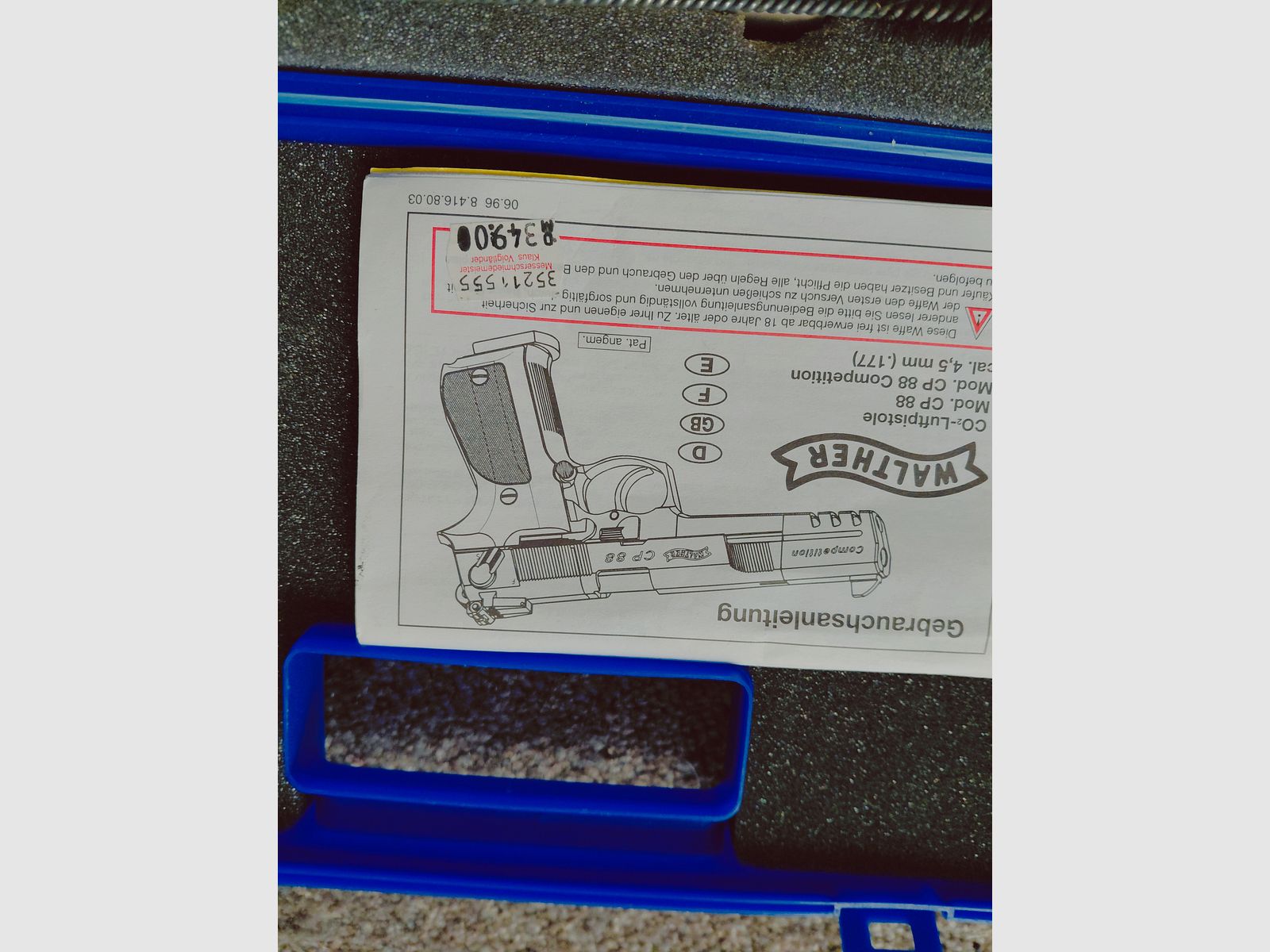 Walther CP88 Luftpistole 4,5mm