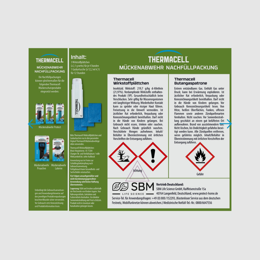 THERMACELL Muggenbestrijding Navullingspakket 12 Uur 86600496