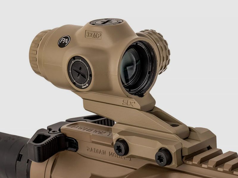 PRIMARY ARMS SLx 3X Micro Prism Scope ACSS Raptor Reticle per calibro .223 REM /.308 WIN, nero
