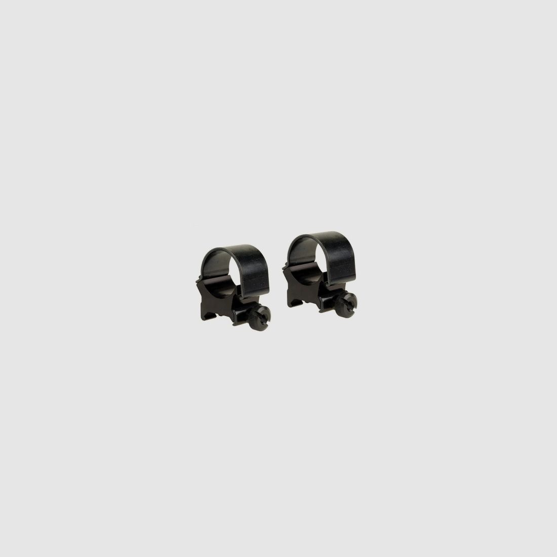 Weaver Top-Mount Weaver-Style Anelli lucidi neri 25,4mm alti, BH 8,43mm