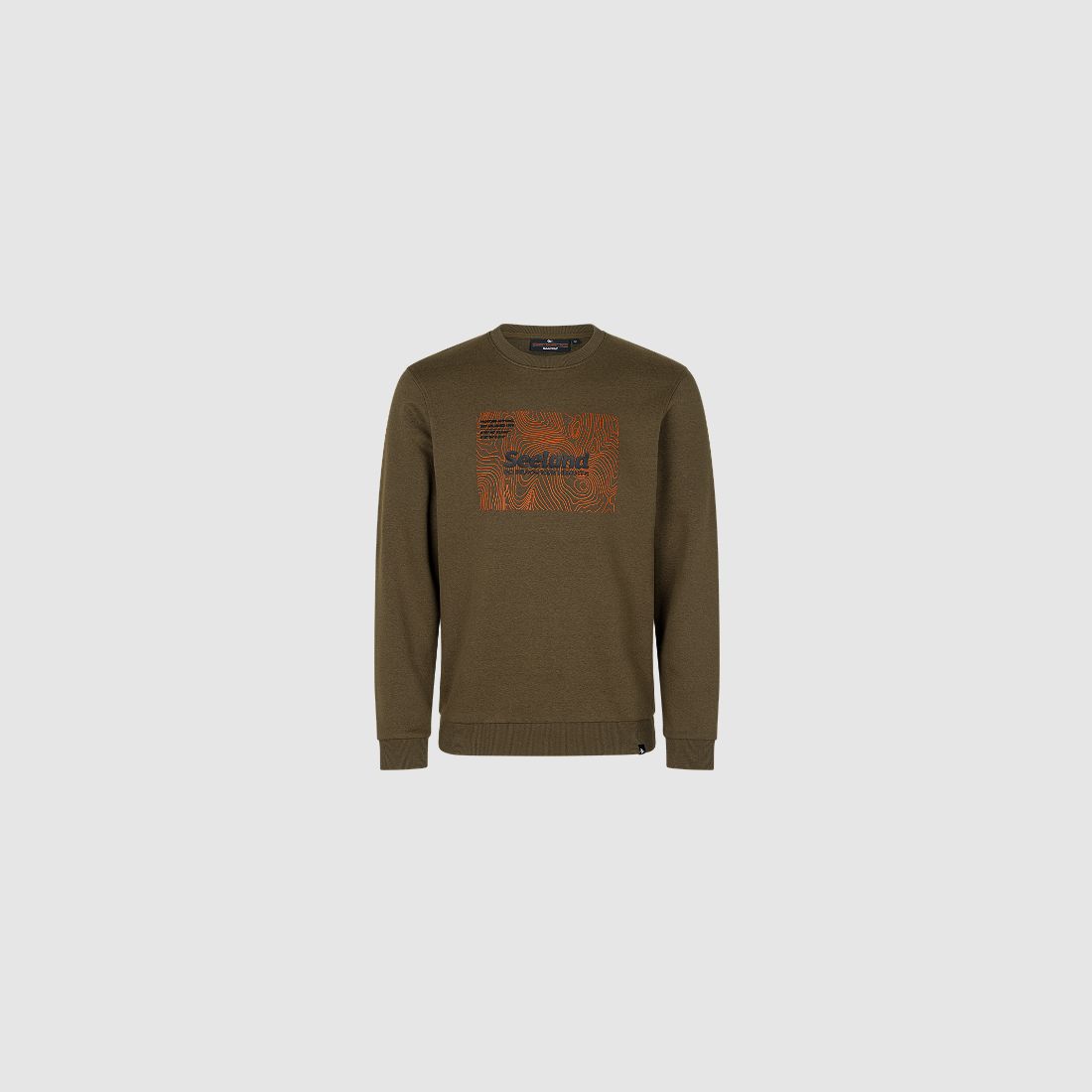 Seeland Pulse Sweatshirt Uomini Verde Oliva Scuro Melange 2XL