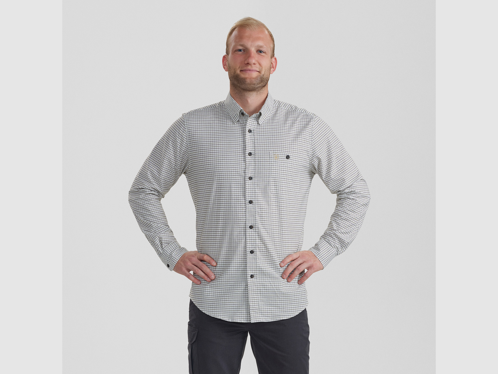 Samuel Shirt - Green Check - Men's Size: 47/48