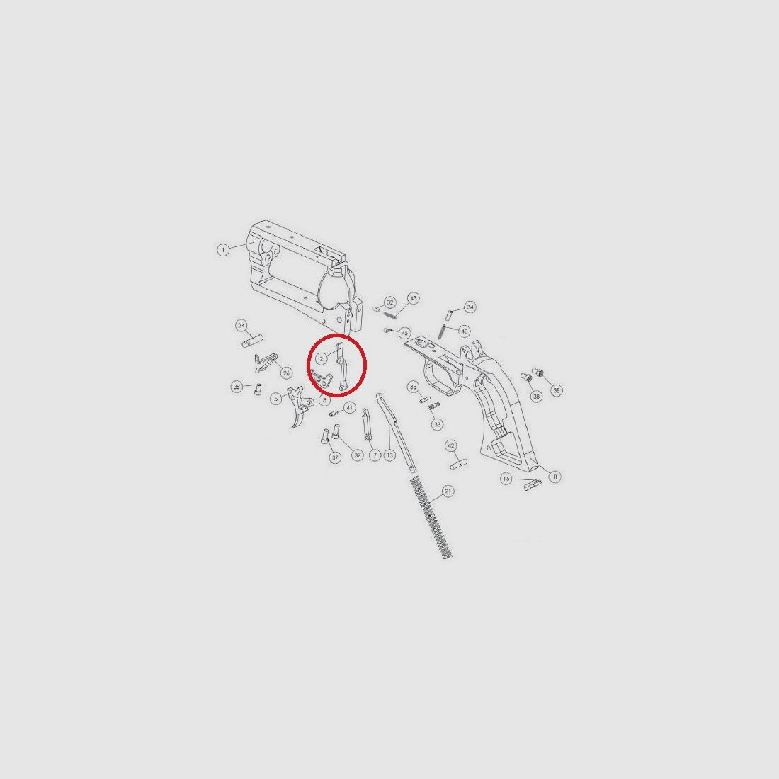 Transport rod No. 2 BFR revolver