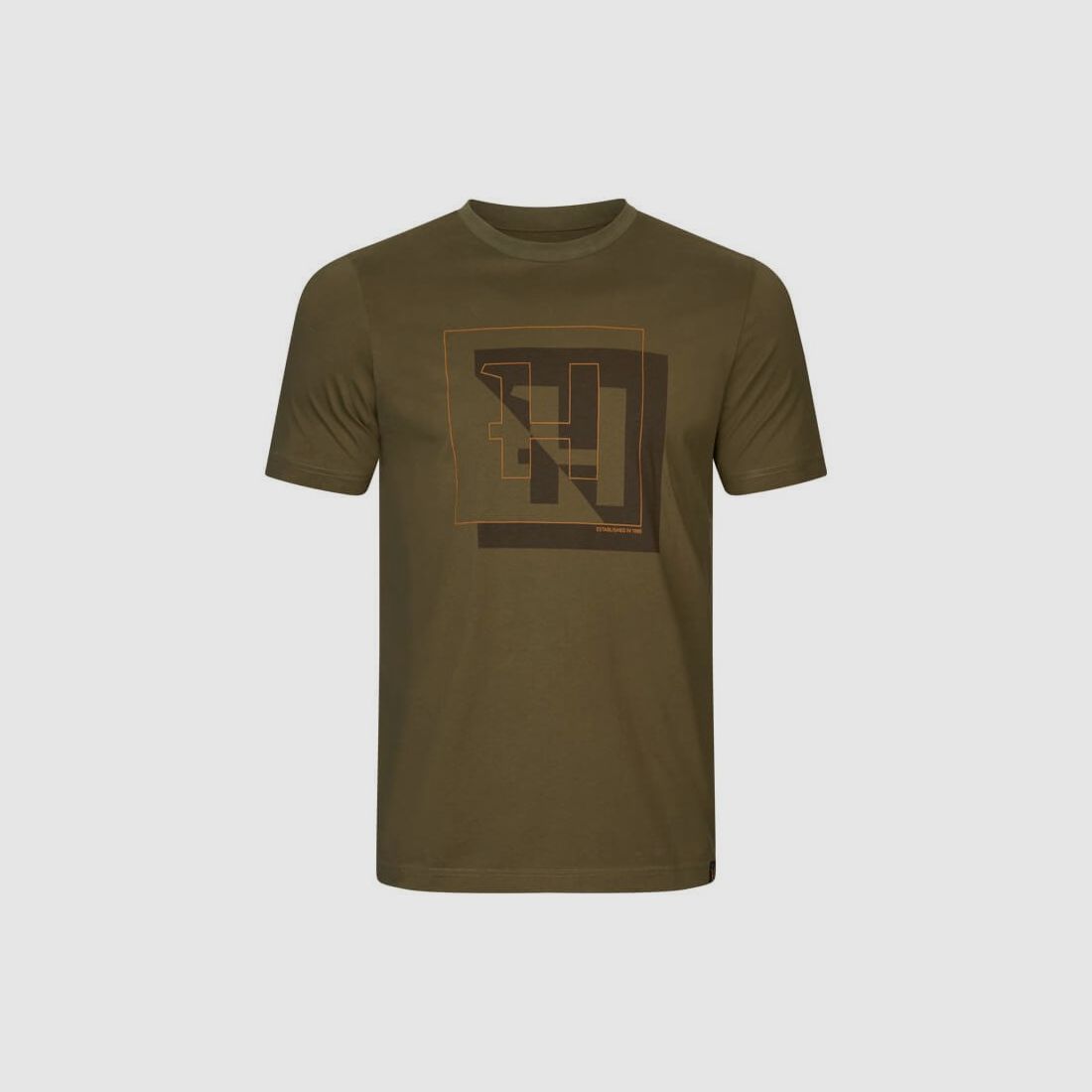 Koszulka Härkila H-Logo S/S oliwkowa, zdjęcie 1 z 2