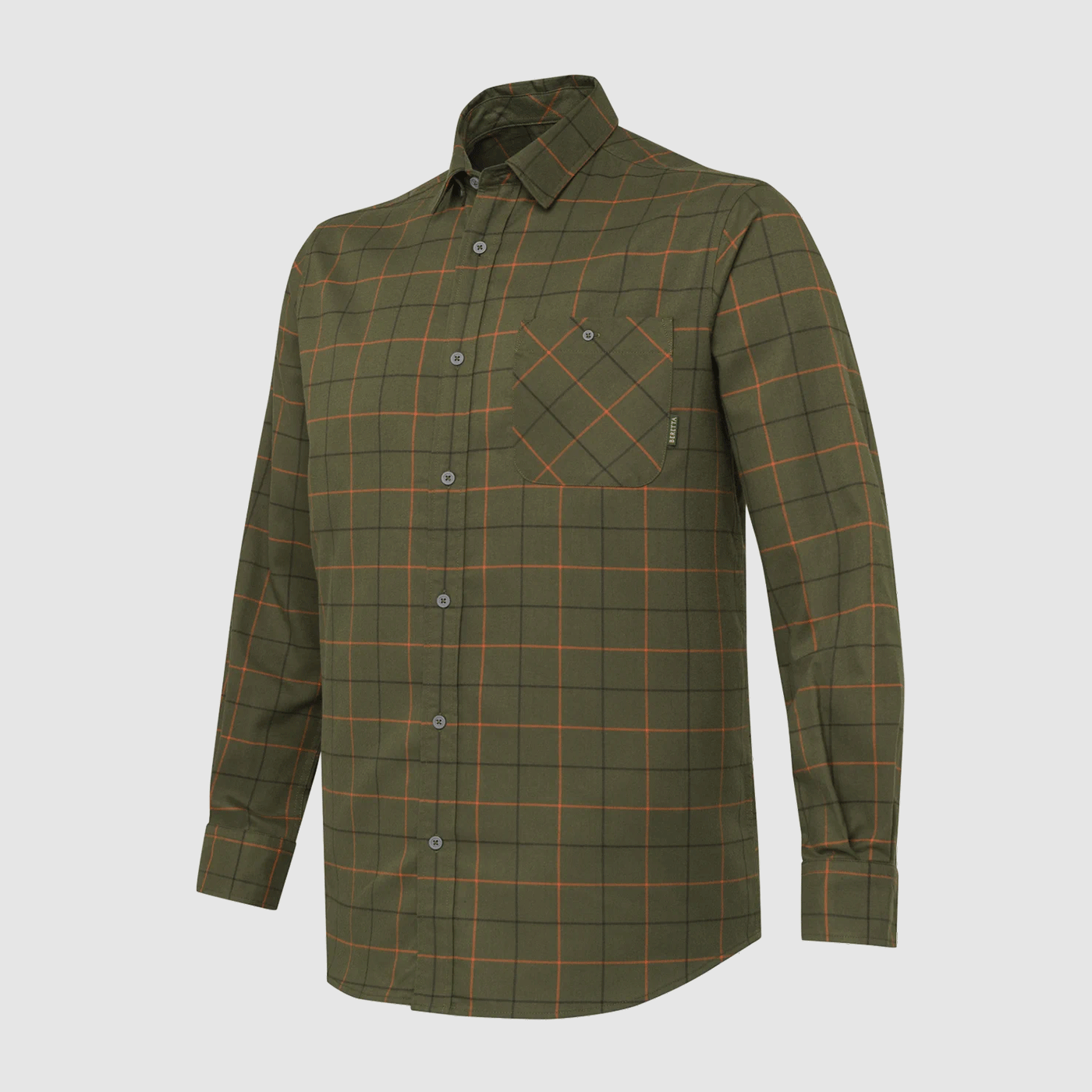 SHIRT – BERETTA – JARGO STRETCH SHIRT Green Pumpkin Check, image 1 of 4