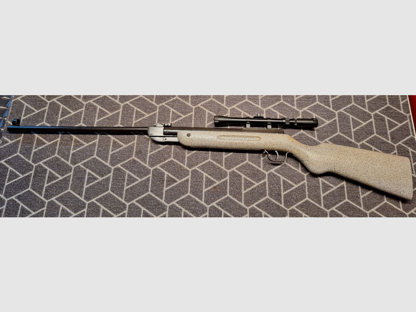 Haenel III-60 "Q1" carabina de aire DDR con scope. ¡pieza única para coleccionistas!