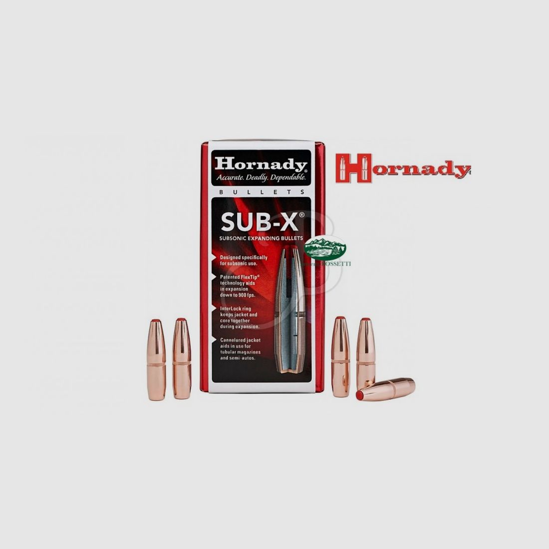 HORNADY Projectiles SUB-X cal.308 190gr 30730