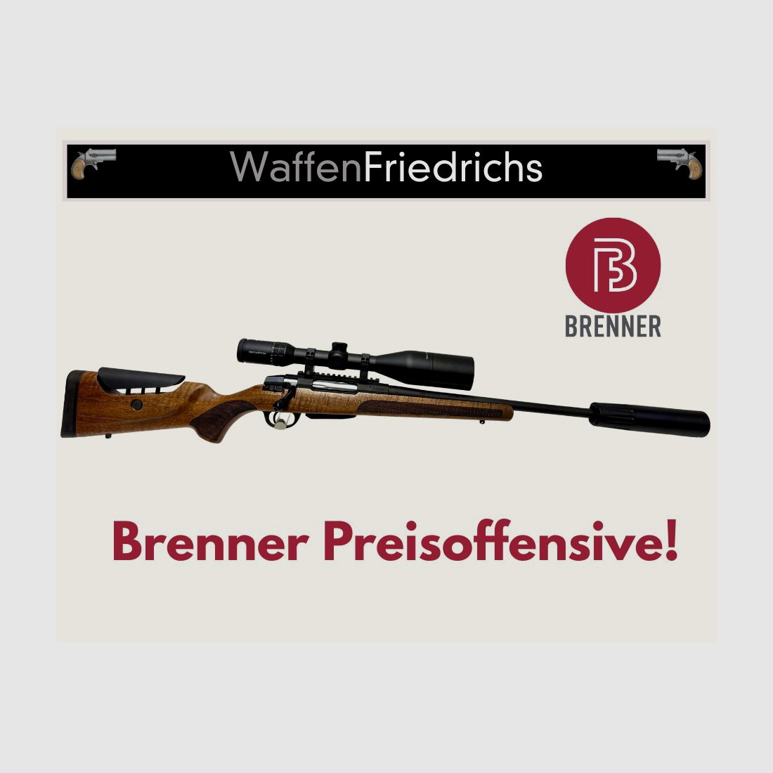 Brenner BR20 Exklusivmodell Komplettset+ Jungjäger - Waffen Friedrichs